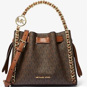 Micheal Kors Mina small signature logo crossbody.